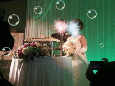 結婚式、出席