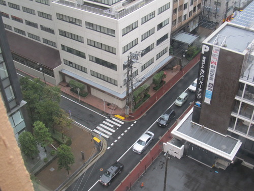 ホテルの窓から