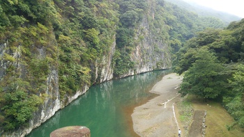 吊り橋!