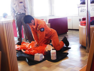 旅客船事故対策訓練